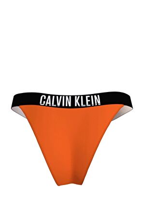 Kadın Calvin Klein V Kesim Arkası Logo Baskılı Elastik Şeritli Brazilian Bikini Altı KW0KW01726