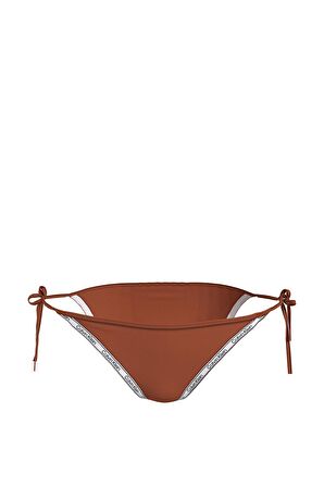 Kadın Calvin Klein Logo Detaylı Bağcıklı Slip Kadın Bikini Altı KW0KW01711