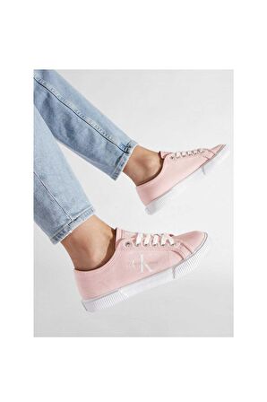 Kadın Calvin Klein Vulcanized Essential Logolu Kadın Sneakers YW0YW00482