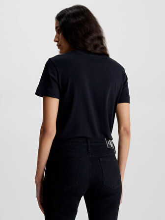 Kadın Core Monologo Regular T-Shirt - Siyah  | XXL