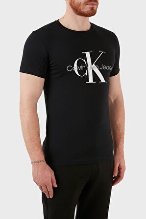 Calvin Klein Core Monogram Slim Tee Erkek Bisiklet Yaka T-Shirt