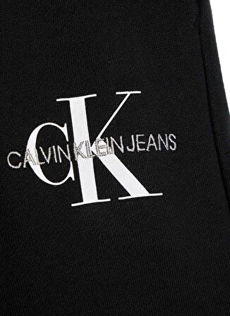 Calvin Klein Siyah Erkek Çocuk Dar Paça Düz Eşofman Altı IU0IU00285