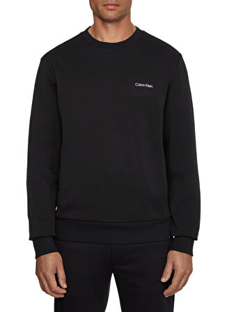 Calvin Klein Bisiklet Yaka Siyah Erkek Sweatshırt K10K109926BEH