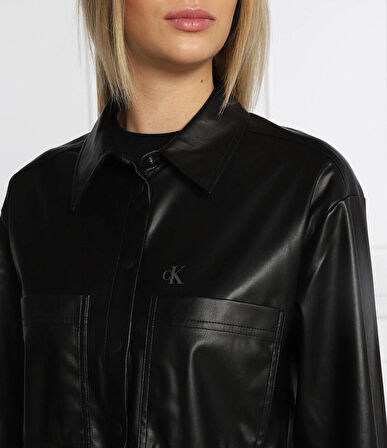 Calvin Klein Suni Deri Gömlek Ceket