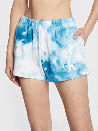 Calvin Klein Aqua All Over Print Kadın Şort