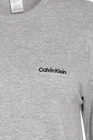 Kadın L/S Marka Logolu Sweatshirt  - Gri  | S