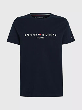 Erkek Core Tommy Logolu T-Shirt - Mavi  | XS