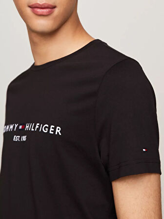 Erkek  Core Tommy Logolu T-Shirt - Siyah | XS