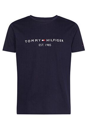 Erkek Marka Logolu Gündelik Kullanıma Uygun Organik Pamuklu Lacivert T-Shirt MW0MW11465403-Lacivert