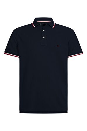 Polo Yaka Mavi Erkek T-Shirt MW0MW13080DW5