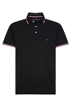 Polo Yaka Siyah Erkek T-Shirt MW0MW13080BDS