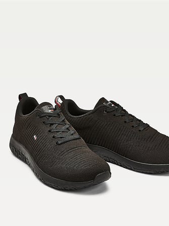 TOMMY HILFIGER Erkek Marka Logolu Günlük Kullanıma Uygun Siyah Sneaker FM0FM02838 BDS