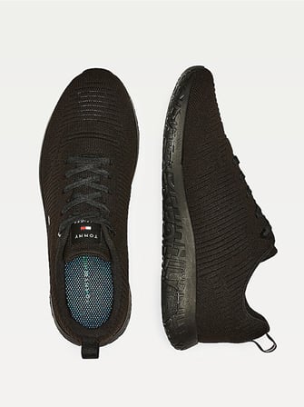 TOMMY HILFIGER Erkek Marka Logolu Günlük Kullanıma Uygun Siyah Sneaker FM0FM02838 BDS