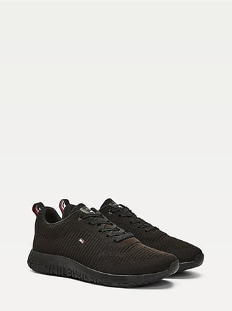 TOMMY HILFIGER Erkek Marka Logolu Günlük Kullanıma Uygun Siyah Sneaker FM0FM02838 BDS