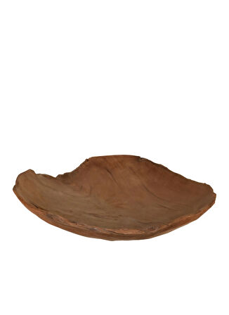 Boyner Evde Çok Renkli Dekoratif Tabak BOWL ROUND DIA 30CM TEAK WOOD