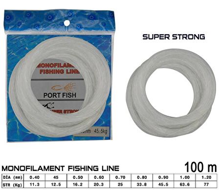 Portfish Poşet Misina 100 mt