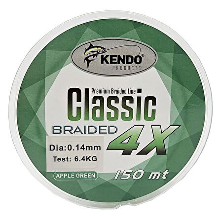 Kendo Classic 4X 150m Apple Green Örgü İp