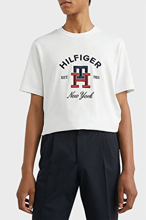 Yeni Sezon Logolu Bisiklet Yaka % 100 Pamuk Regular Fit Erkek T Shirt