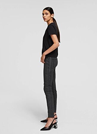 KARL LAGERFELD Skinny Parlak Denim Pantolon