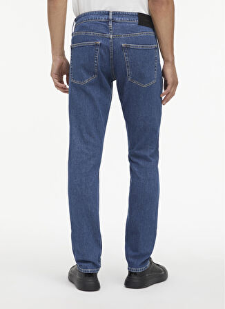 Calvin Klein Normal Bel Normal Paça Slim Fit Mavi Erkek Denim Pantolon K10K1107081BJ