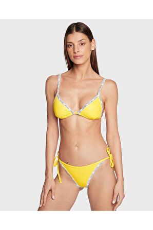 Kadın Calvin Klein Biyeli Yanlardan Bağcıklı Slip Bikini Altı KW0KW01951