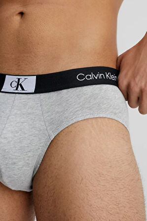 Erkek Basic 3'lü CK İmzalı Bel Bantlı Boxer - Siyah Beyaz Gri  | 2XL