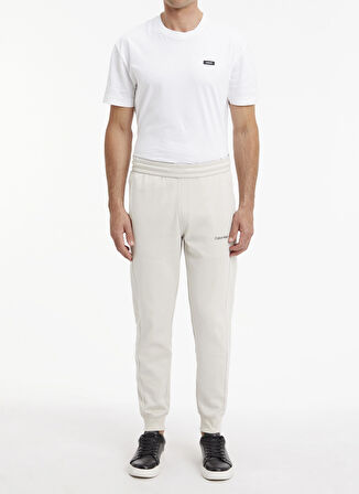 Calvin Klein Normal Bel Normal Bej Erkek Eşofman Altı K10K109940ACE