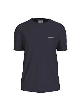 Calvin Klein Bisiklet Yaka Lacivert Erkek T-Shirt K10K109894CHW