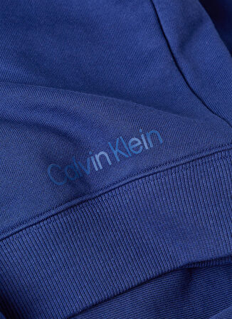 Calvin Klein Bisiklet Yaka Mavi Erkek Sweatshırt 00GMS3W306 PW - Pullover