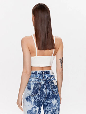 Waffle Halter Neck Top Crop Top