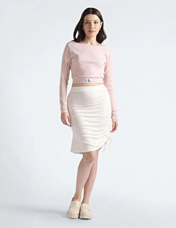 Calvin Klein Side Gathering Skirt Etek 