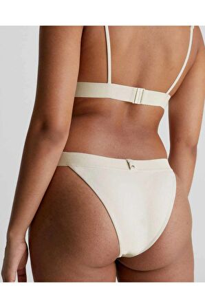 Kadın Calvin Klein Elastik Şeritli Ribana Dokulu Brazillian Bikini Altı KW0KW02149