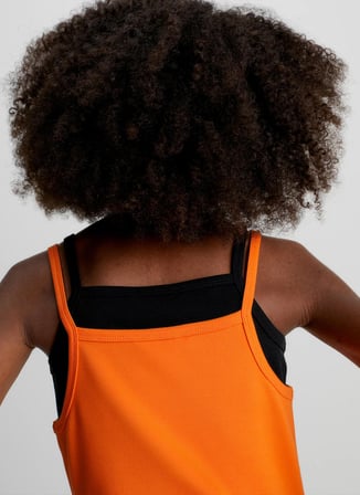Calvin Klein Düz Turuncu Kız Çocuk Midi Elbise IG0IG01963SCB