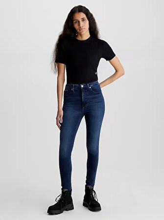 Kadın Yüksel Bel Süper Skinny Ankle Jean - Lacivert  | 25