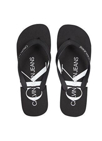 Calvin Klein Siyah Erkek Plaj Terliği BEACH SANDAL MONOGRAM TPU