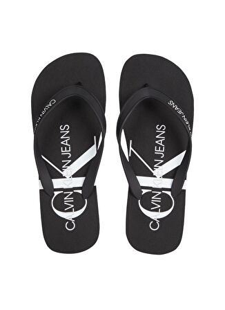 Calvin Klein Siyah Erkek Plaj Terliği BEACH SANDAL MONOGRAM TPU