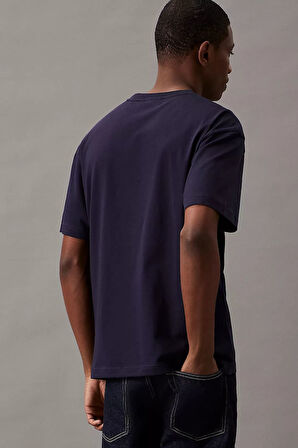 Erkek Ck Hero Logo Comfort T-Shirt - Lacivert | XS