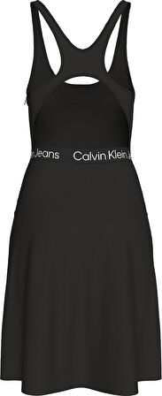 CALVIN KLEIN RACERBACK LOGO ELASTIC DRESS 