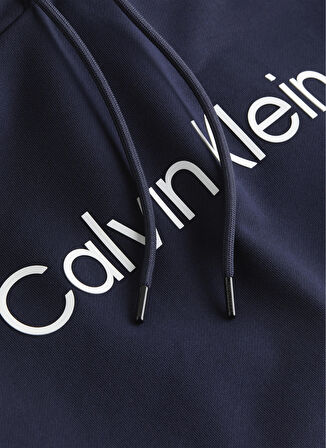 Calvin Klein Kapüşon Yaka Mavi Erkek Sweatshırt K10K111345CHW