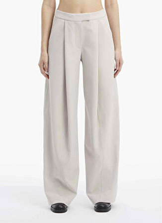 Calvin Klein Yüksek Bel Normal Gri Kadın Pantolon K20K205861PE9