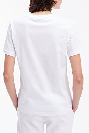 Kadın Ck Hero Logo Regular T-Shirt - Beyaz | XXS