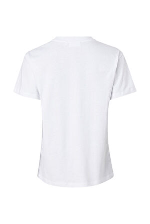 Kadın Ck Hero Logo Regular T-Shirt - Beyaz | XXS