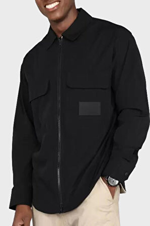 PREMIUM ESSENTIALS ZIP OVERSHIRT