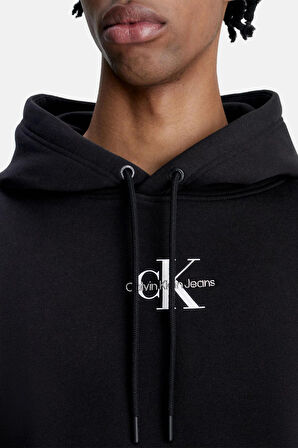 Calvin Klein Jeans Kapüşon Yaka Siyah Erkek Sweatshırt J30J323749BEH