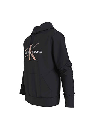 Calvin Klein Jeans Kapüşon Yaka Siyah Erkek Sweatshırt J30J320805BEH