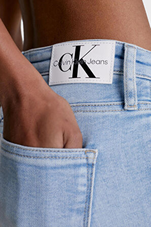 Calvin Klein Jeans Yüksek Bel Skinny Paça Normal Mavi Kadın Denim Pantolon J20J221226