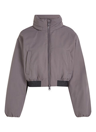 Calvin Klein Gri Kadın Dik Yaka Mont 00GWF3O506FDY PW - Padded Jacket