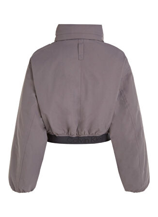 Calvin Klein Gri Kadın Dik Yaka Mont 00GWF3O506FDY PW - Padded Jacket