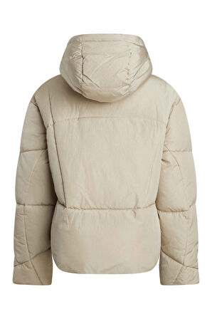 LOGO DRAWSTRING SHORT PUFFER