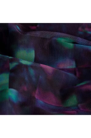 AOP MESH LONG SLEEVE Kadın Renkli Elbise